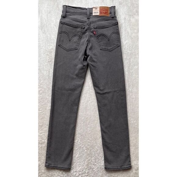 NWT Levi's Wedgie Straight Cropped Jeans in Cosmic Comet, Size 00 X Short, 24x28 - Picture 15 of 16